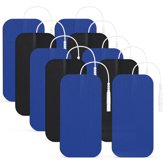 AUVON TENS Unit Pads 2"X4" 10 Pcs, 3rd Gen LatexFree Rectangular