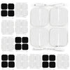 AUVON TENS Unit Replacement Pads 2"x2" 48 Pcs Value Pack, Reusable Latex-Free TENS Pads Electrode with Upgraded Self-Adhesion, Non-Irritating Pigtail Pads for Muscle Stimulator Electrotherapy