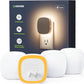 AUVON Plug-in LED Backlit Night Light 4 Packs, Motion & Dusk to Dawn Sensor Nightlight with 1-50lm Dimmable Brightness for Bedroom, Bathroom, Hallway, Kitchen, Garage, Nursery