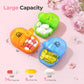 AUVON Weekly Pill Organiser with PU Leather Bag for Women, Dual Protection Large Pill Box 7 Day 2 Times a Day, Portable Tablet Organiser for Fish Oils, Vitamins, Supplements, Travel Pill Case