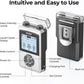 AUVON Rechargeable Digital TENS Unit Muscle Stimulator with 600 mAh Battery TENS Machine with 40 Levels for Gradual Shoulder, Back, Muscle Pain Relief, 8 Customizable Modes, 6 TENS Pads, A Carry Case